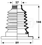 BORG & BECK Kaitsekumm, veovõll BCB2802